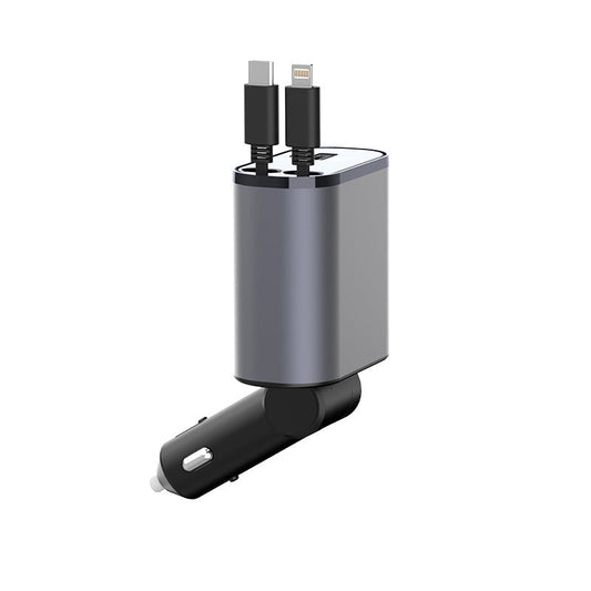4 IN 1 100W intrekbare autolader